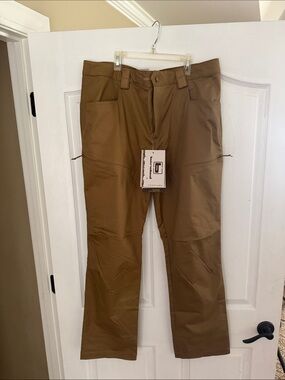 Men's Cargo Work Pants in Brown - Durable Utility Trousers